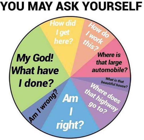 You may ask yourself