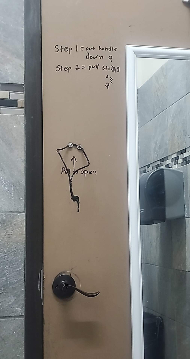 You must complete this puzzle to escape the bathroom