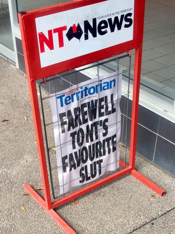 You never told me your mum was leaving the Northern Territory