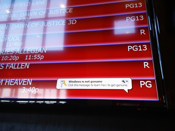 You think my theater could afford it with the cost of tickets these days