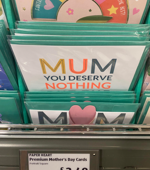 you were a terrible mum