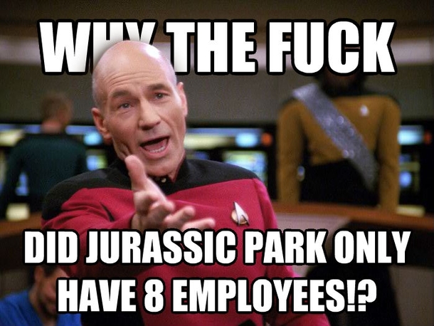 You would think an island of dinosaurs would be difficult to run