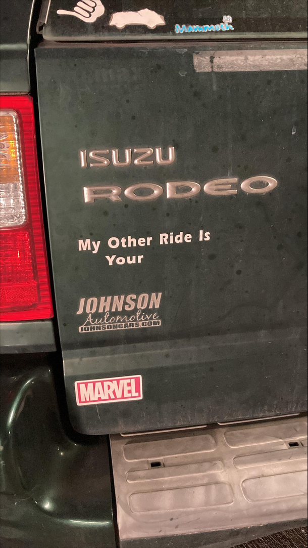 Your other ride is my what