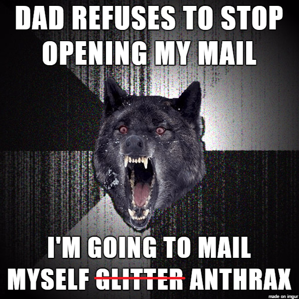 Your spirit was in the right place but Baby Insanity Wolf seems more suited for glitter