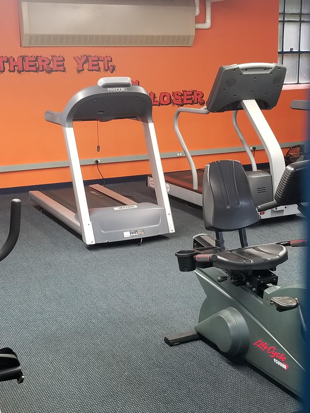 Youre not motivating me gym wall