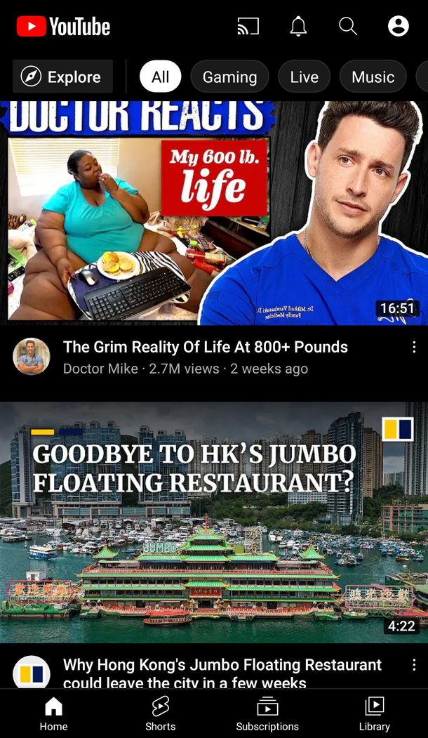 YTs Dark Humour