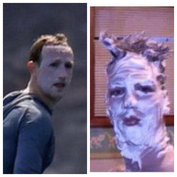 Zuckerberg on the beach