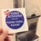 Pic #2 - So I had some stickers printed to stick on paper towel dispensers in public bathrooms 