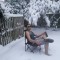 Pic #3 - Boyfriend got some snow his roommate was in the Virgin Islands A photo battle was the only solution OC
