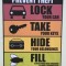 Pic #3 - I added some new anti-theft signs to a mall parking lot