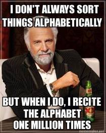 Alphabetizing