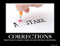 Corrections
