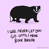  day  of drawing a grumpy animal every single day grumpy badger