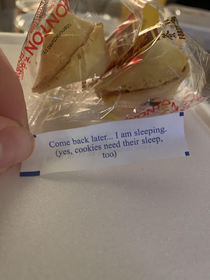  in the form of my fortune cookie tonight