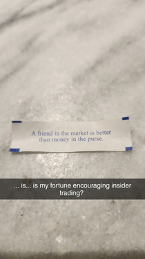  is is my fortune encouraging insider trading