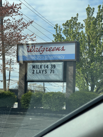  Lays  dollars at Walgreens