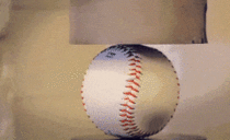  lbs of force crushing a baseball