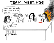  me in team meetings