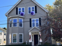  My house ready for trick-or-treaters