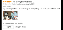  star review for giant ribbon cutting scissors