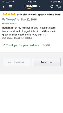  star review for the Roku Streaming Stick