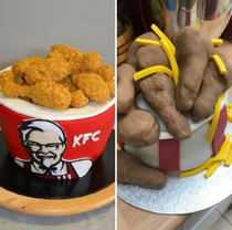  to make chicken bucket themed cake