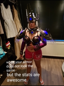  when your armour does not match but your stats are amazing