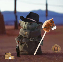  year old me waiting for my dad to get home from the store so that we can be cowboys together OC