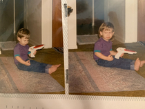 - year old me was not pleased with this toy gun apparently