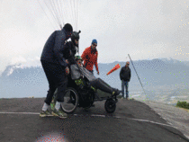 years ago today my quadriplegic father went paragliding for the first time He was a pilot for over  years before his accident and this was his first time back in the air after his accident