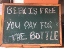 A bar sign in Dominican Republic