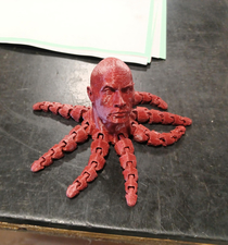 A buddy at work D printed The Rocktopus