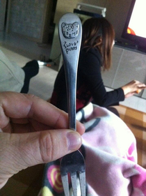 A childs fork from South Korea