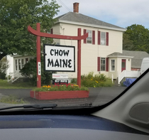 A Chinese restaurant I found while vacationing in Maine