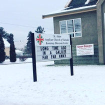 A church sign in Canada I passed today