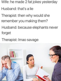 A couple were in therapy