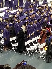 A crying wizard at my roommates girlfriends little sisters graduation