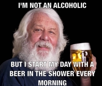 A customer said this to me while ordering his usual pitcher of beer for the evening