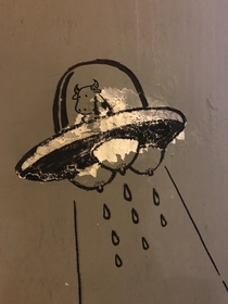 A flying object like no udder