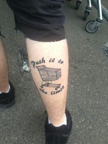 A friend just posted this photo of a trolley boy at his local shopping centre Respect