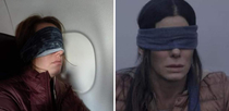 A friend was on a flight and fell asleep he woke up next to Sandra Bullock