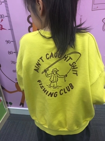 A friend who is a teacher here in China posted this of a student who wore this to class