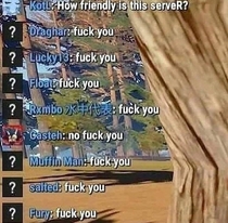 A friendly server