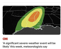 A giant avocado is heading for the gulf coast
