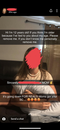 A girl on my Snapchat got in trouble