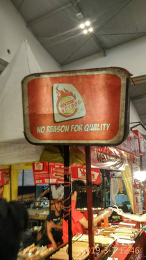 a hot dog stand in Indonesia Finally some honesty in advertising