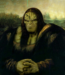 A Hulk Mona lisa