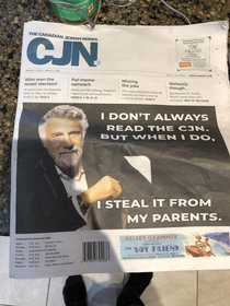 A Jewish Canadian newspaper Canadian Jewish News somehow misprinted their name on the front page