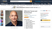 A lightly used Jeff Bezos is for sale on Amazon Prime