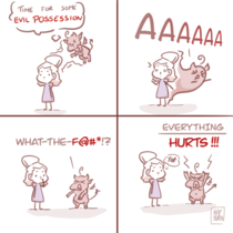 A little comic I drew about the endless fun ol pain